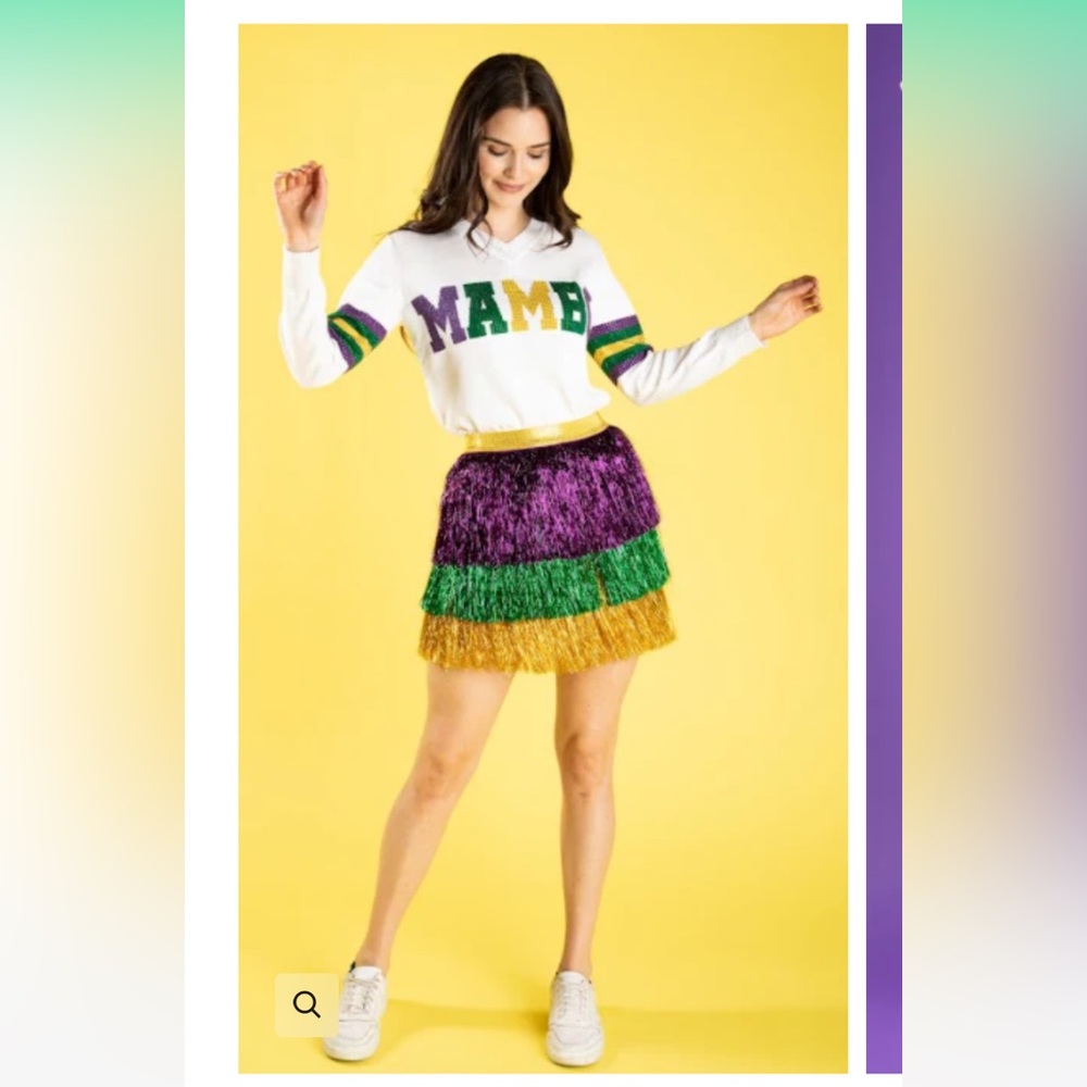 Mardi Gras Sparkle City Skirt